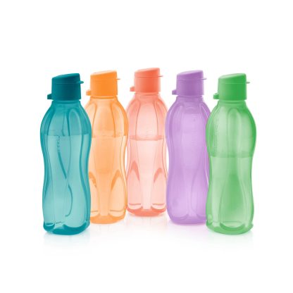 Tupper Ware Tupperware Eco Reusable Water Bottles | Set of 5 | 16 oz / 500 mL Leakproof