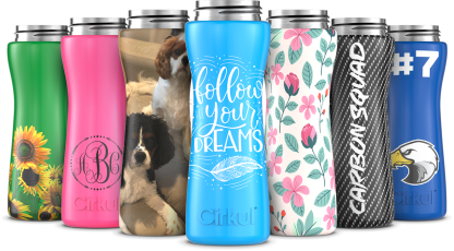 Cirkul Custom 22oz. Stainless Steel Bottle & Comfort Grip Lid