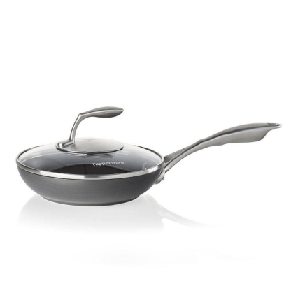 Tupper Ware Chef Series II Frypan with Glass Cover | 8 in / 20 cm